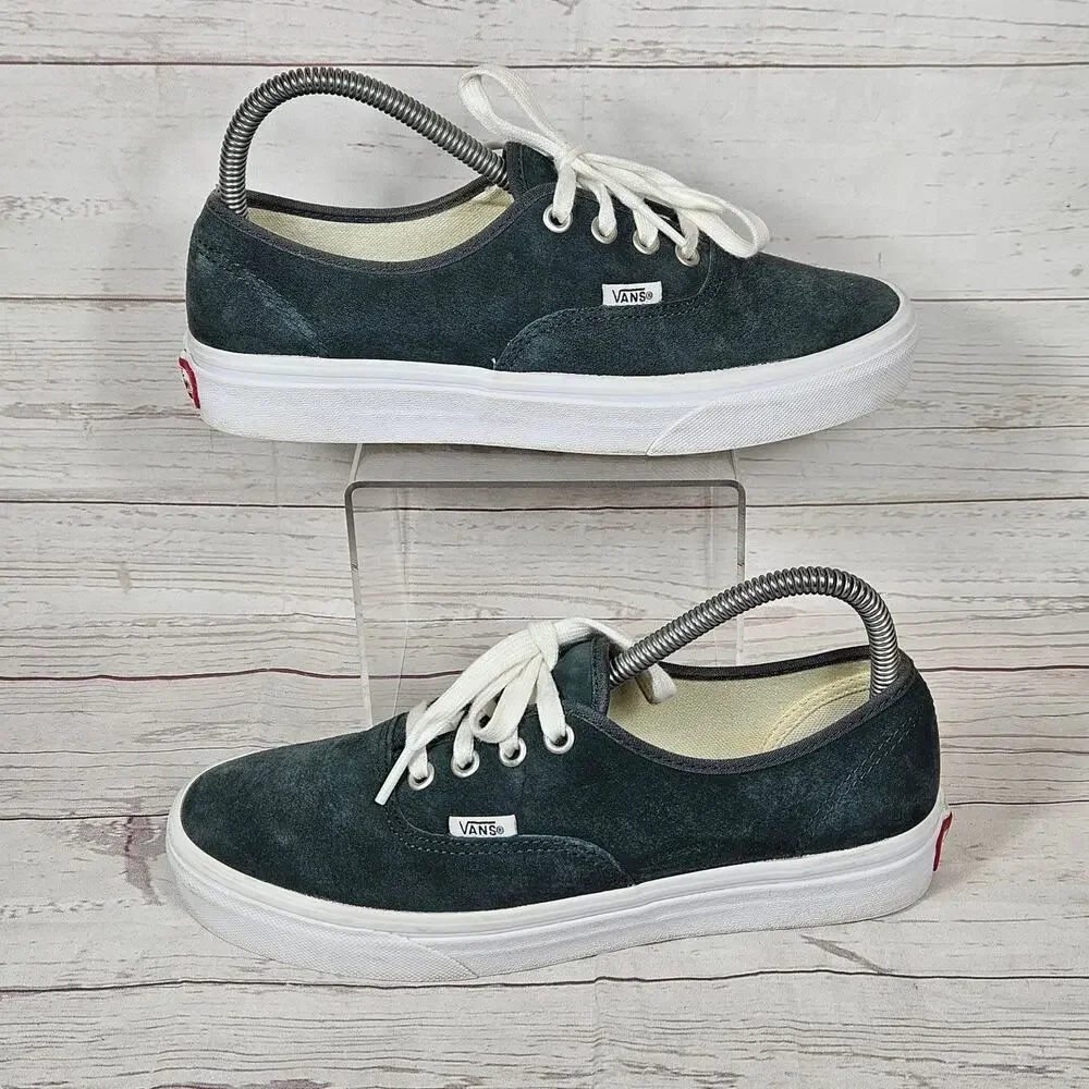 Vans Classic Shoes Women’s Dark Green Suede US 7.5 Scotchgard Durable